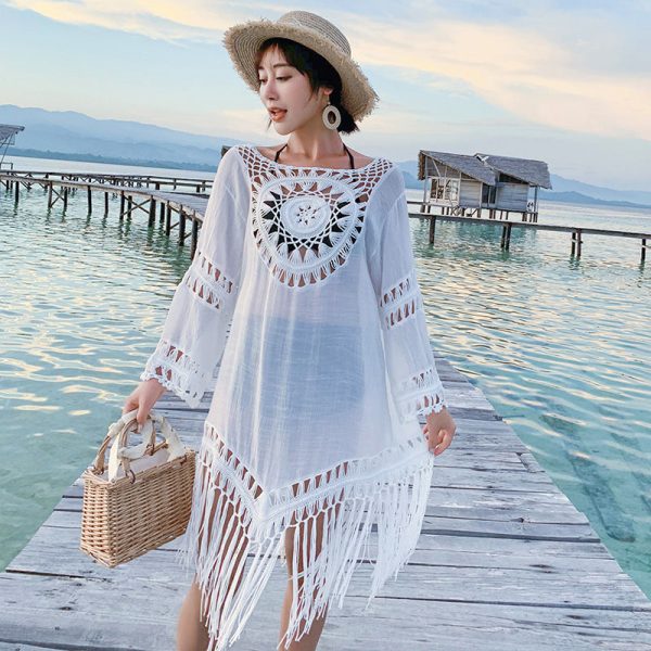 floral lace swimsuit cover-up